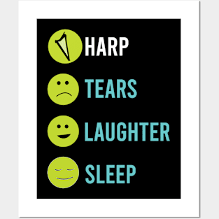 Harp Tears Laughter Sleep Posters and Art